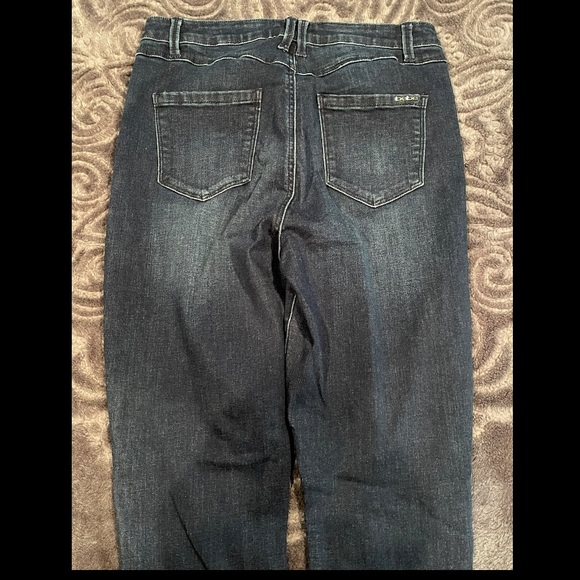 BEBE Jeans: Legging style/ Dark blue/ Size: 30/ 10 US/high rise - Picture 5 of 6